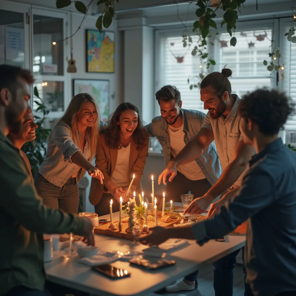 Celebración de un hito del proyecto